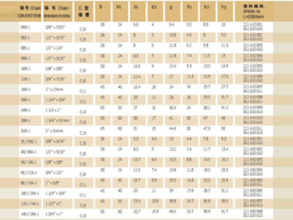 CKG型（xíng）08B单（dān）排链条导轨